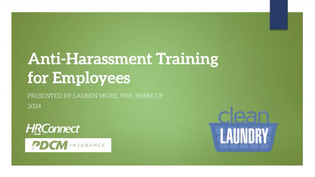 sexual harassment training